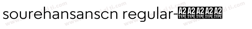 sourehansanscn regular字体转换